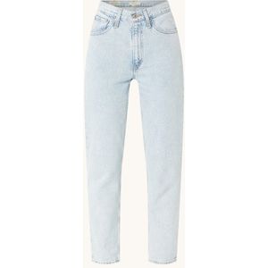 Levi's 80's high waist cropped mom jeans met lichte wassing