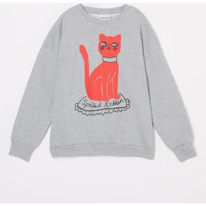 Mini Rodini Cat sweater van biologisch katoen