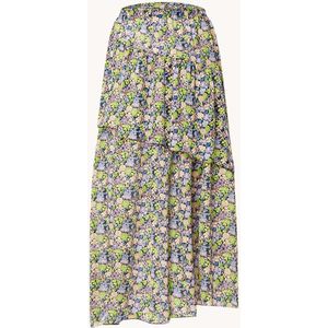 Maje Midi rok met bloemenprint