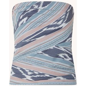 Ralph Lauren Strapless top met print