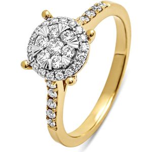 Diamond Point Gouden ring, 0.34 ct diamant, Enchanted