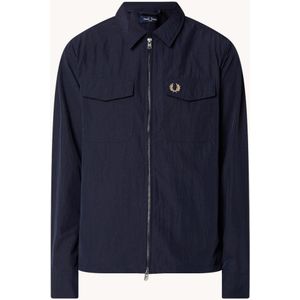 Fred Perry Overshirt met borstzakken en logoborduring