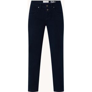 Marc O'Polo High waist slim fit cropped jeans met donkere wassing