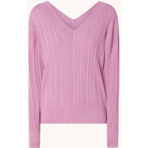 Liu Jo Maglia grofgebreide pullover met lurex