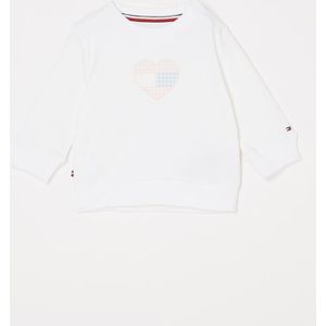 Tommy Hilfiger Sweater van biologisch katoen met logoprint