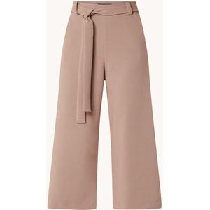 French Connection High waist wide fit culotte met strikceintuur