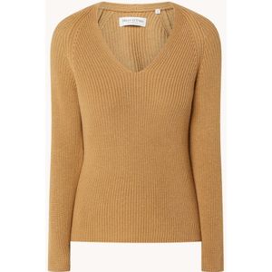 Marc O'Polo Grofgebreide pullover met V-hals