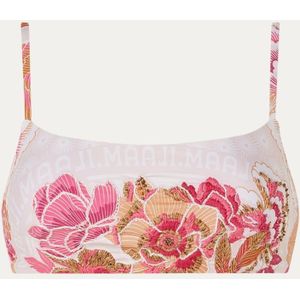 MAAJI Mexican Floral Scape bandeau bikinitop met kralendecoratie