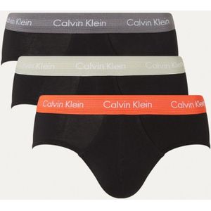 Calvin Klein Cotton Stretch hipster met logoband in 3-pack