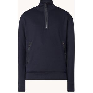 HUGO BOSS Zecompany sweater met halve rits en logo