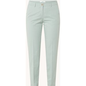 BRAX Maron mid waist slim fit cropped chino met steekzakken