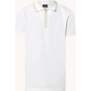 PS Paul Smith Regular fit polo met halve rits