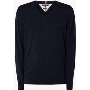 Tommy Hilfiger Fijngebreide pullover in biologische katoenblend