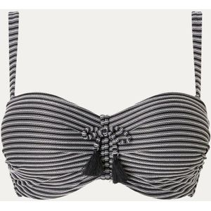 Cyell Boho Bliss voorgevormde bikinitop met lurex en streepprint