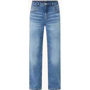 OPUS Marli high waist loose fit jeans met medium wassing