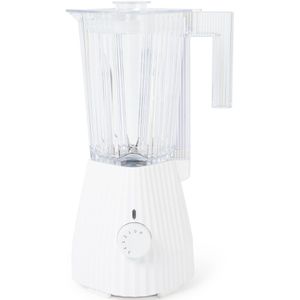 Alessi Blender Plissé - 5 snelheden + turbostand - wit - Michele de Lucchi - 1.5 liter - MDL09 W