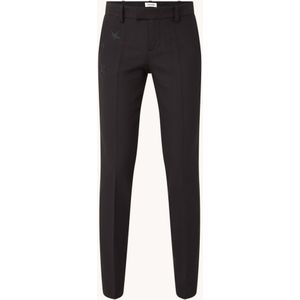 Zadig&Voltaire Mid waist tapered fit pantalon met strass