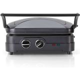 Cuisinart Griddle & Grill Contactgrill GR47BE - Grill, BBQ en Panini - Plancha bakplaat - Anti-aanbaklaag - Tot 240°C - Midnight Blue