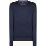 HUGO BOSS Astefano fijngebreide pullover van scheerwol met logo