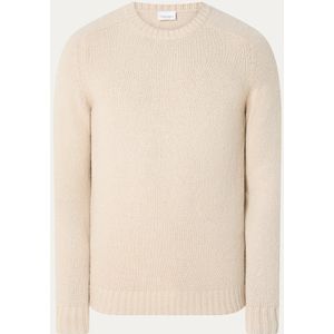 Profuomo Fijngebreide pullover in wolblend met gemêleerd dessin