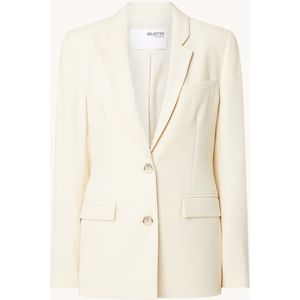 Selected Femme Birch blazer met schoudervulling en klepzakken