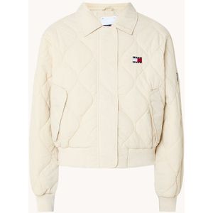 Tommy Hilfiger Gewatteerd bomberjack met quilt patroon en logoborduring