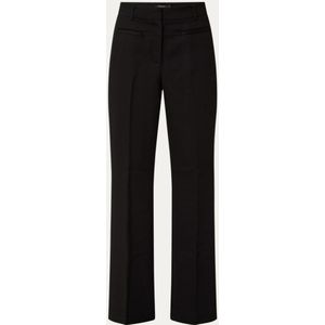 Claudia Sträter High waist bootcut fit pantalon met persplooi