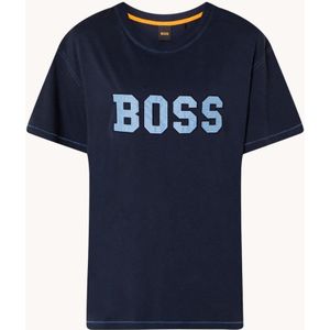 HUGO BOSS Erelaxed T-shirt met logo en borduring
