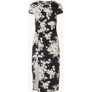Ralph Lauren Midi jurk met bloemenprint en geknoopt detail