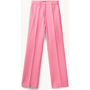 Benetton High waist straight fit pantalon met steekzakken