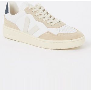 Veja V-90 sneaker van leer met suède details