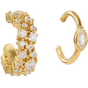 Franky Amsterdam The Venice ear cuff verguld set van 2