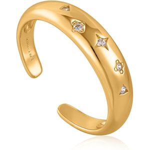Ania Haie Scattered Stars verstelbare ring met zirkonia