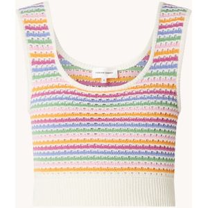 Fabienne Chapot Heather top van crochet met ingebreid patroon