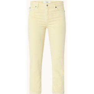 ba&sh Feva mid waist straight leg cropped jeans met gekleurde wassing