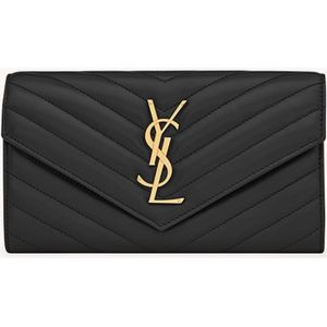 Saint Laurent Cassandre Matelassé portemonnee van lamsleer