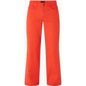 Claudia Sträter High waist wide leg jeans met gekleurde wassing