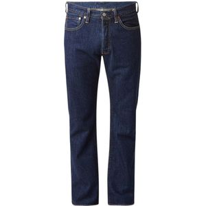 Levi's 501 high rise straight leg jeans in donkere wassing