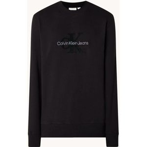 Calvin Klein Chenille sweater met logoborduring