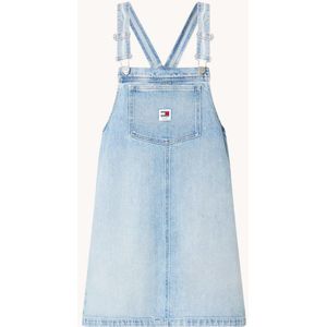 Tommy Hilfiger Pinafore mini jurk van denim met logo