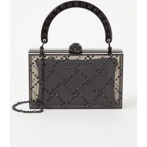 Kurt Geiger Quilt Box handtas met strass en afneembare schouderriem