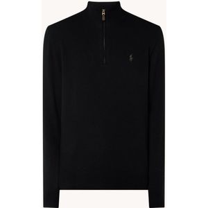 Ralph Lauren Fijngebreide pullover van wol met halve rits