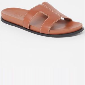 Dune London Loupa slipper van leer