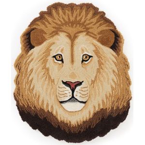Doing Goods Ari Lion Head vloerkleed 95 x 113 cm