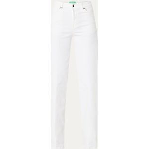 Benetton High waist straight fit broek met gekleurde wassing