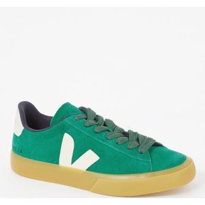 Veja Campo sneaker van suède met leren details