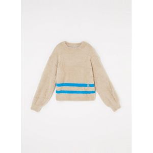 Tommy Hilfiger Fluffy pullover met streepdetail