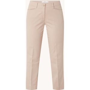 BRAX Mara mid waist regular fit cropped chino met steekzakken