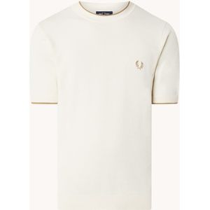 Fred Perry Regular fit polo van piqué katoen met logoborduring