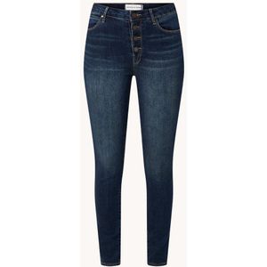 Articles of Society Britney mid waist skinny fit jeans met donkere wassing